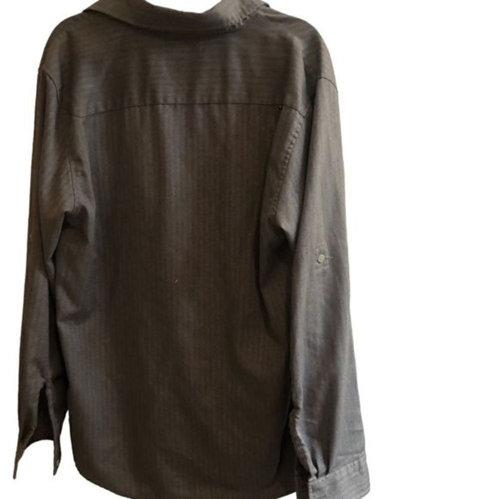 Oakley Mens‎ Casual Tactical Gray Convertible Sleeves Button Down - Picture 2 of 8